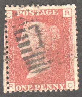 Great Britain Scott 33 Used Plate 118 - RC - Click Image to Close